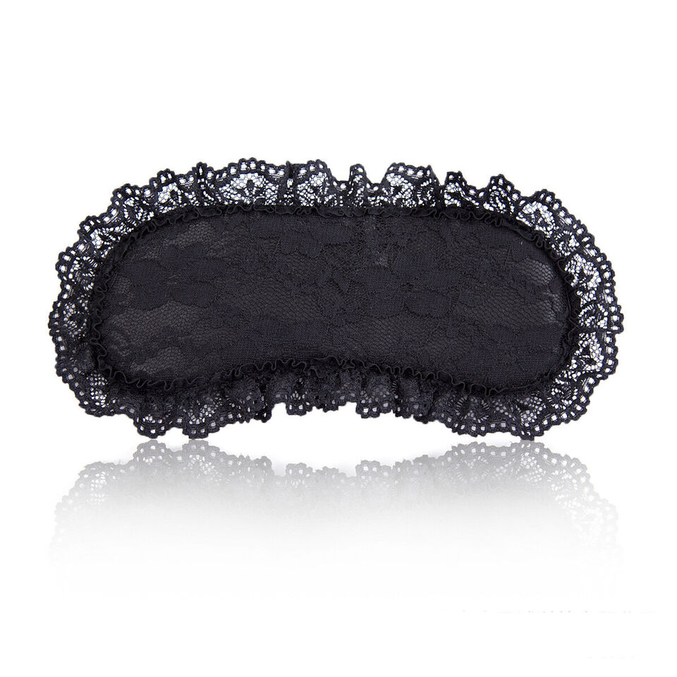 BDSM - Black Blindfold in Lace and Satin