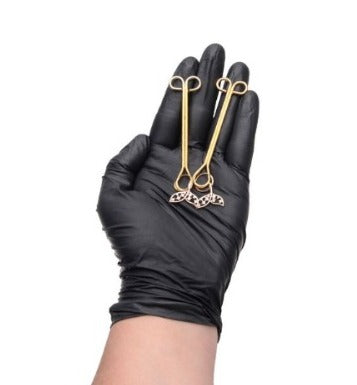 Golden Stainless Steel Nipple Clamps - Pair