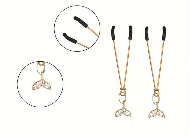 Metal Nipple Clamps Gold