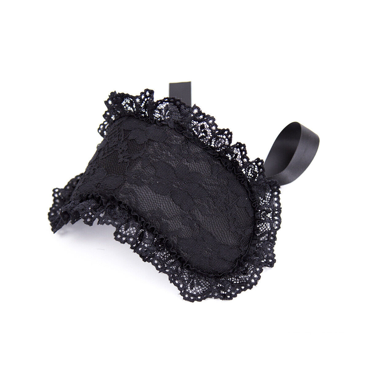 BDSM - Black Blindfold in Lace and Satin