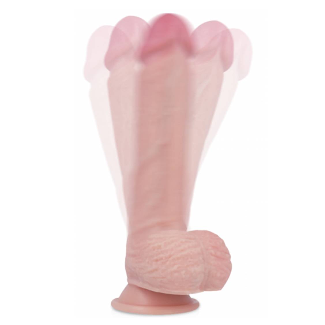 Realistic Dildo in Dual Layer Silicone With Suction Cup