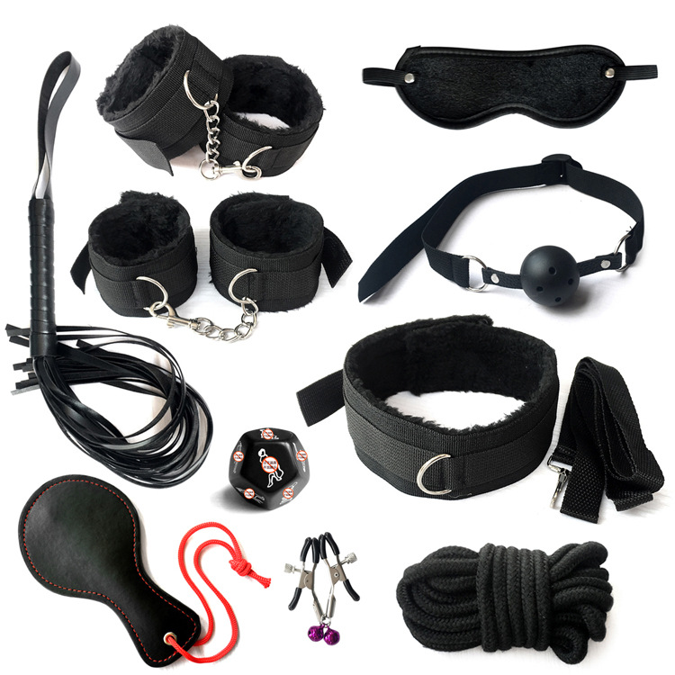 Bondage Set With Dice Game - 10 Pcs