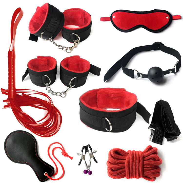 Bondage Set With Dice Game - 10 Pcs