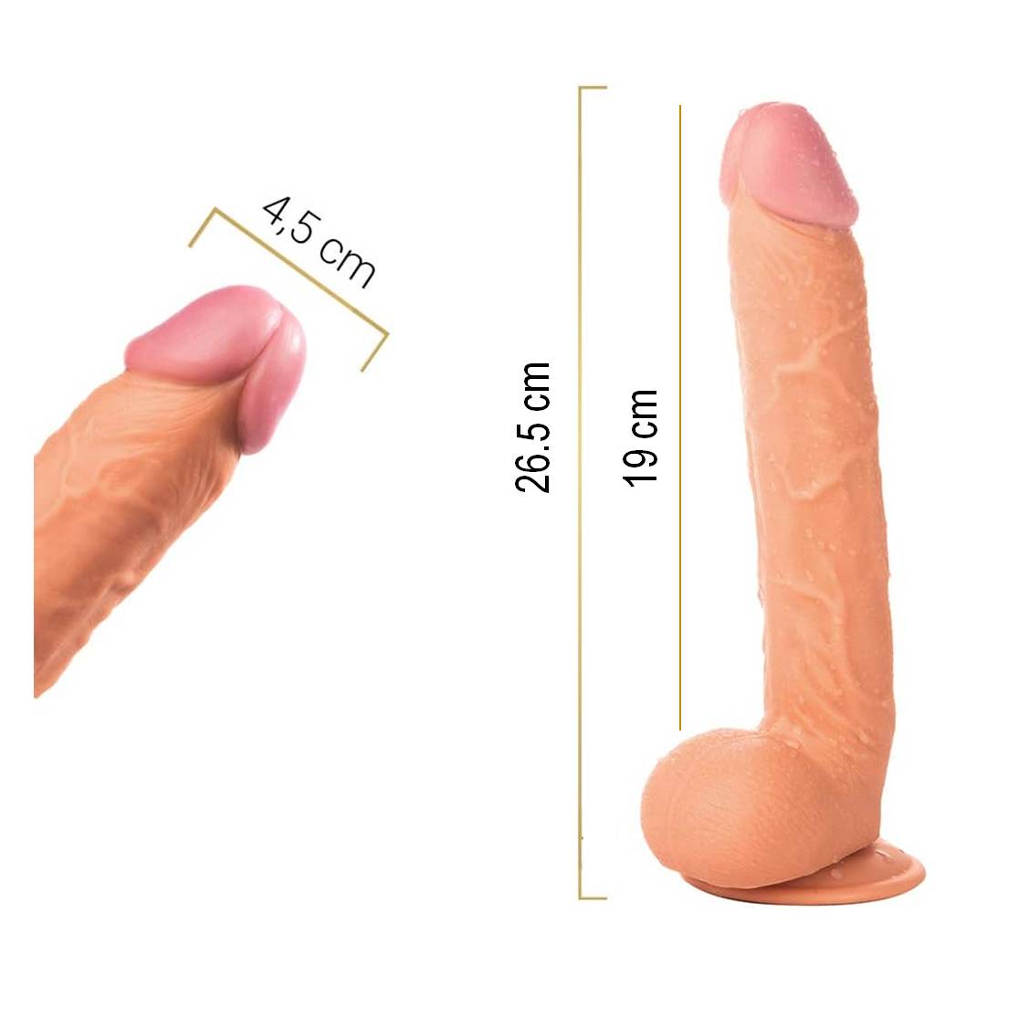 Mega Silicone Realistic Dildo