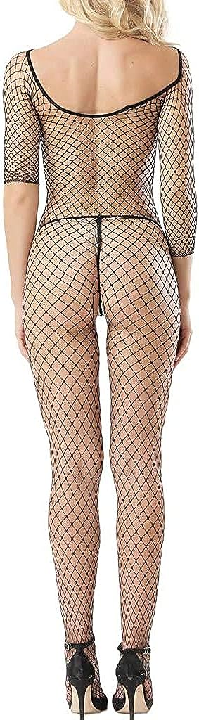 Sexy Net Bodystocking Sensual Jumpsuit Black One Size