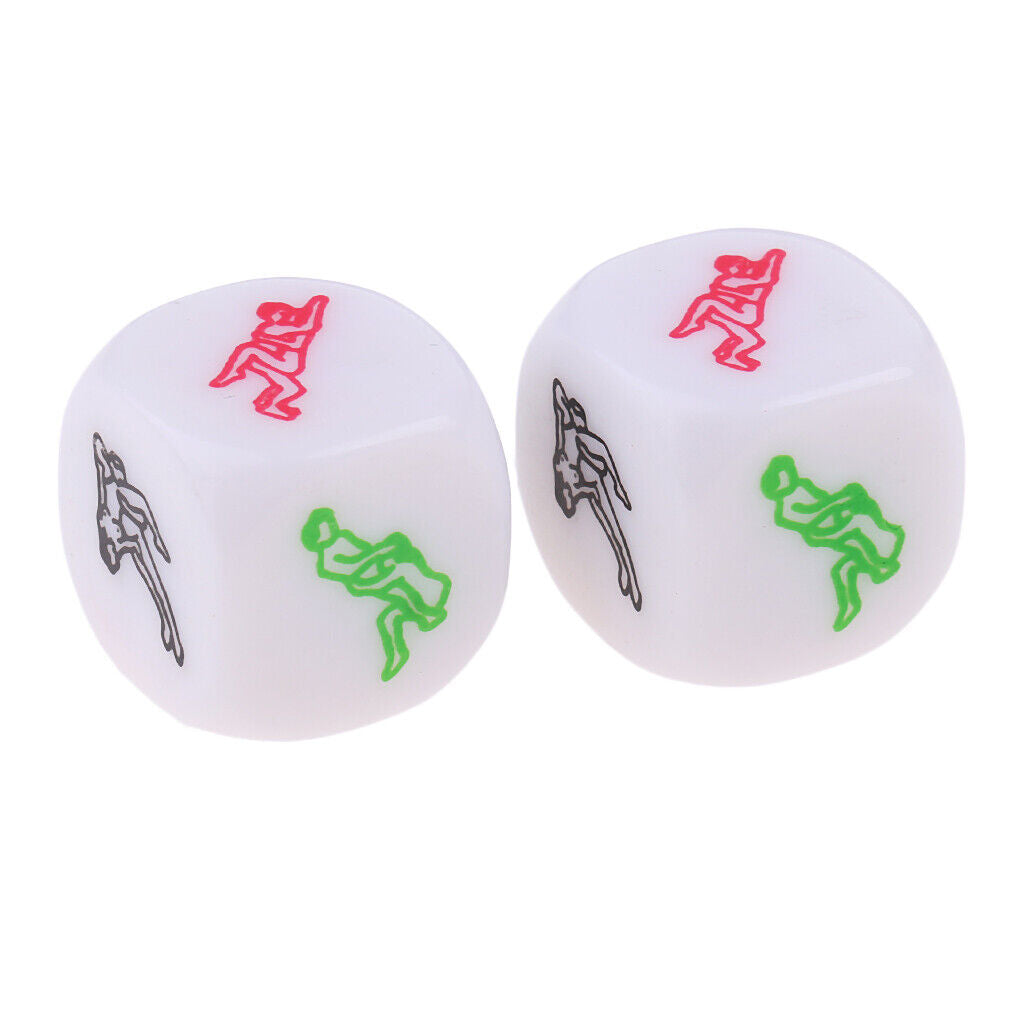 Funny Sex Dice Game Erotic Gambling Colored Drawings