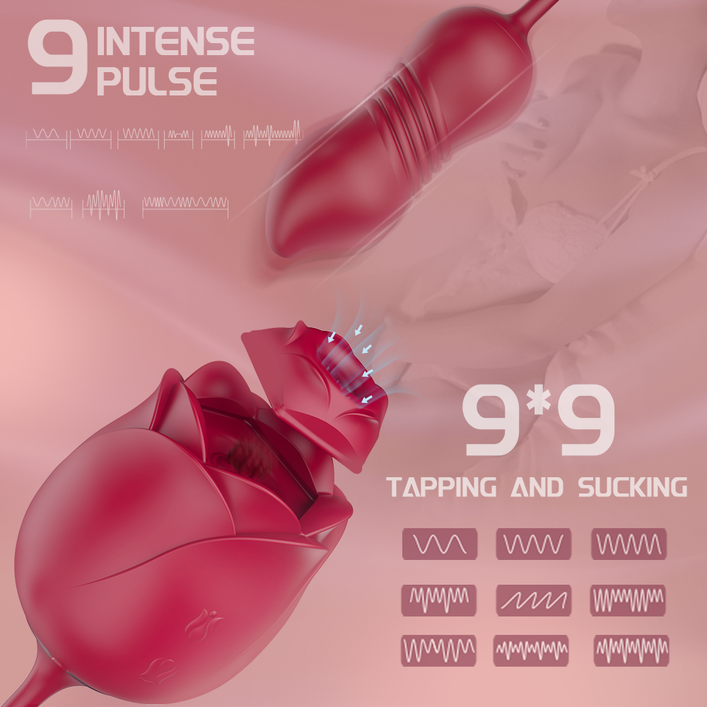 Immortal Flower 5 - Clitoral Stimulator with Pulsation and G-spot Massager