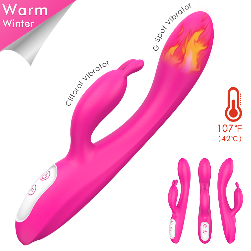 Naughty - G-spot and Clitoris Stimulator Vibrator with Heating