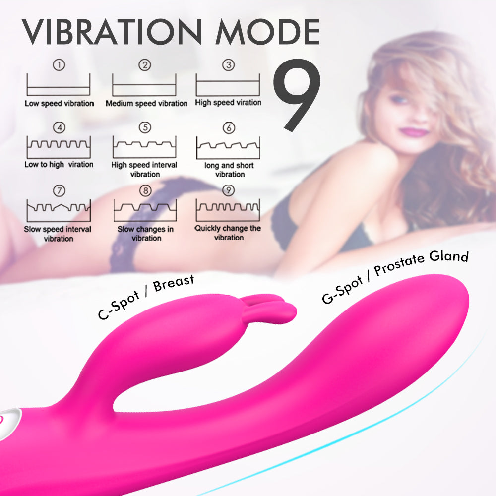 Naughty - G-spot and Clitoris Stimulator Vibrator with Heating