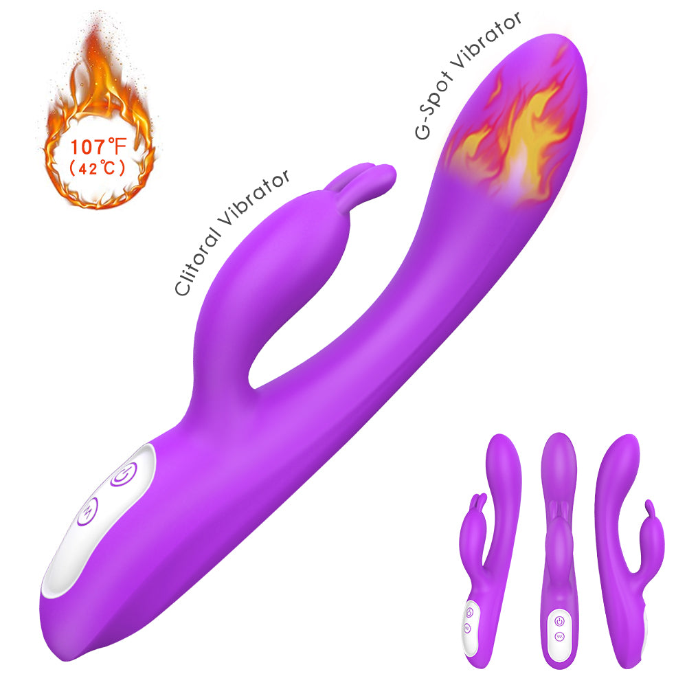 Naughty - G-spot and Clitoris Stimulator Vibrator with Heating