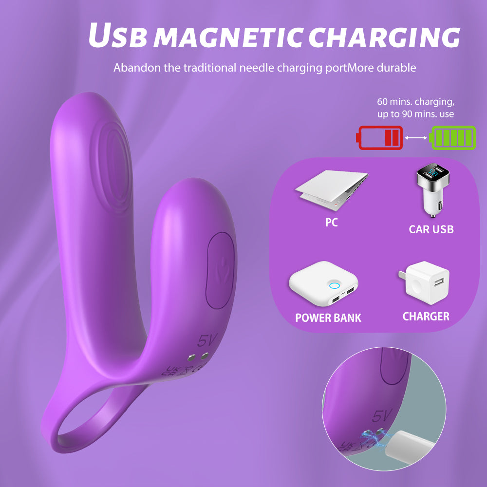 Asta RCT - Cock Ring with Clitoral Stimulator with Remote Control