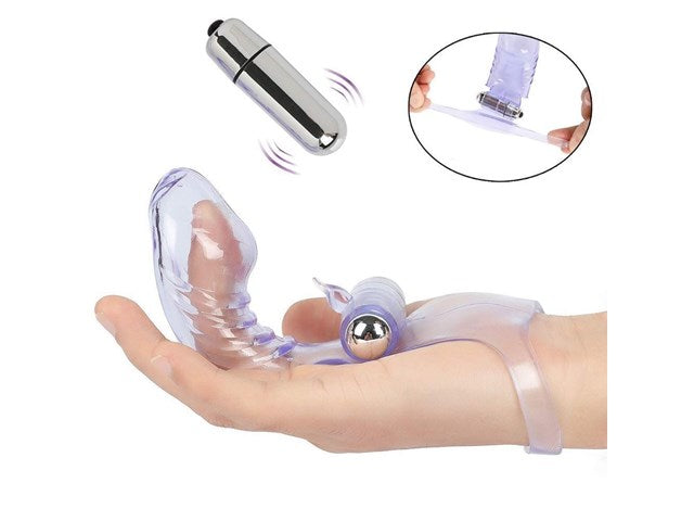 Silicone Finger Sleeve Masturbator For Women