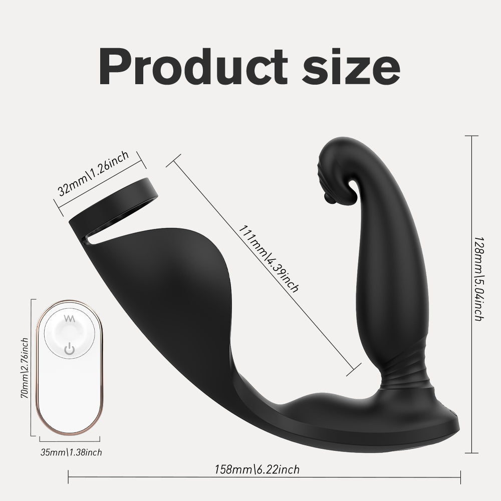 Raptor-RCT - Prostate Massager With Cock Ring