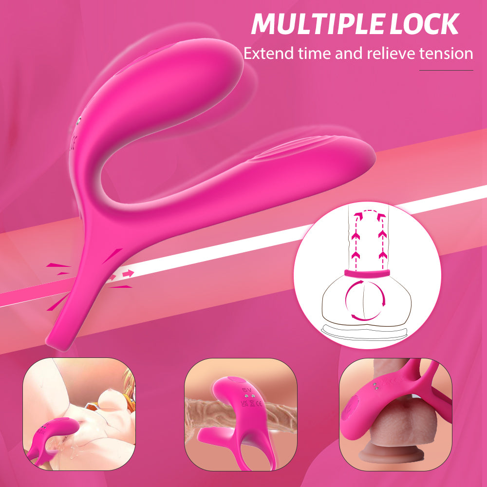 Asta RCT - Cock Ring with Clitoral Stimulator with Remote Control