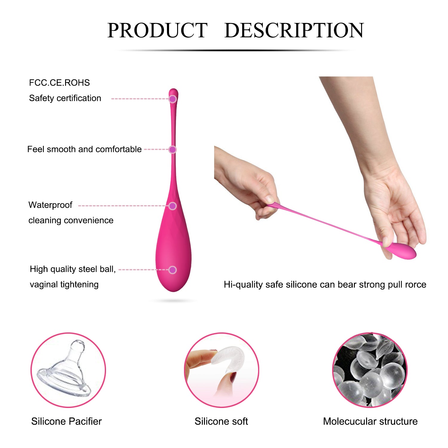 Deluxe Kegel Weighted Exercise Balls - Pelvic Floor Tightening