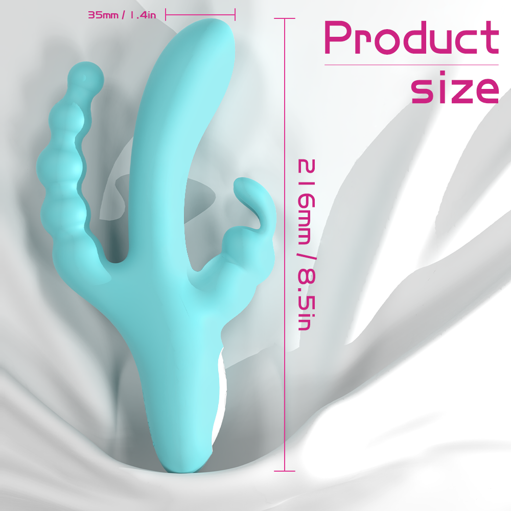 Jocker - 3 in 1 Rabbit G-Spot and Clitoral Massager and Anal Vibrator