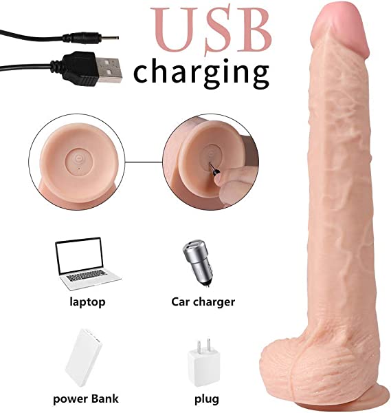 Realistic Dildo with 10 Strong Vibration and Wireless Remote Control