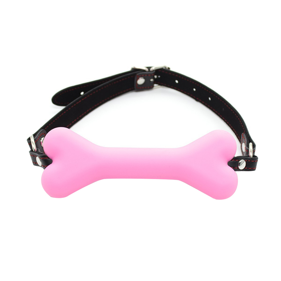 Bondage Gag With Bone in Silicone