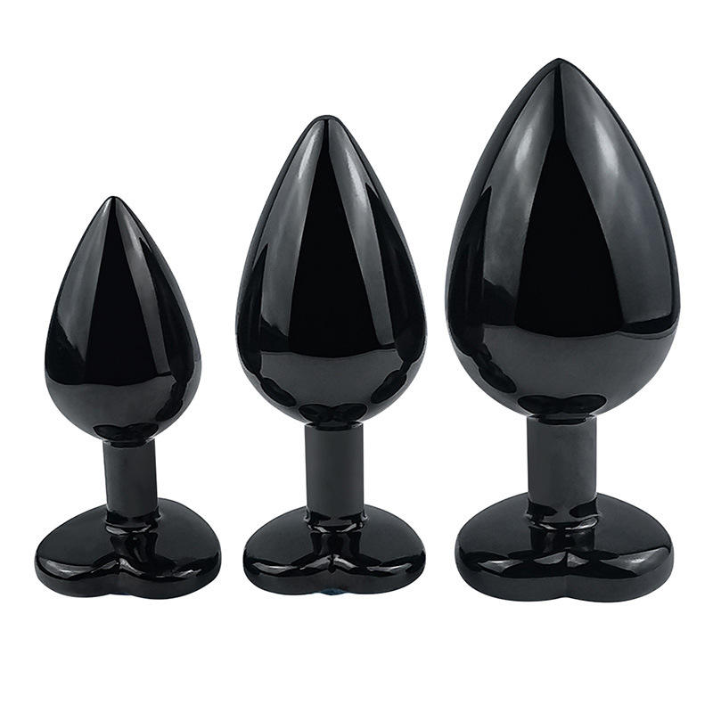 Precious Dark - Stainless Steel Metal Anal Plug 3 Pcs