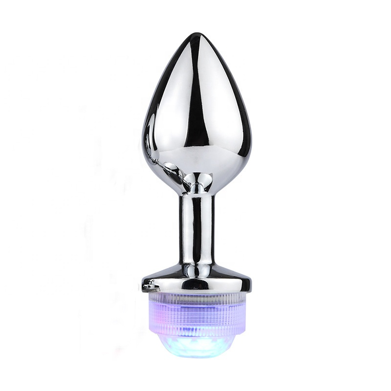 Metal Anal Plug LED 13 Colors and Remote Control