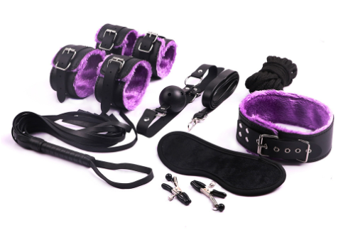 Bondage Set With Dice Game - 10 Pcs