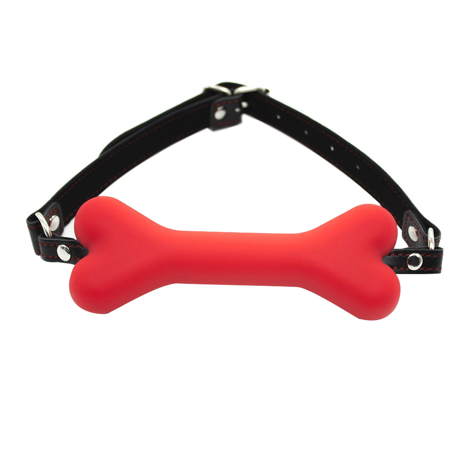 Bondage Gag With Bone in Silicone