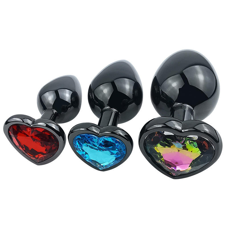 Precious Dark - Stainless Steel Metal Anal Plug 3 Pcs