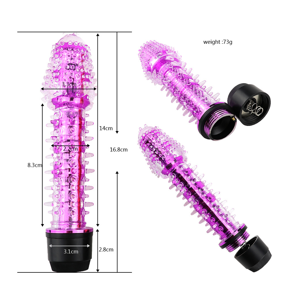 Super Sensor - Translucent Vibrator with Textured Cover