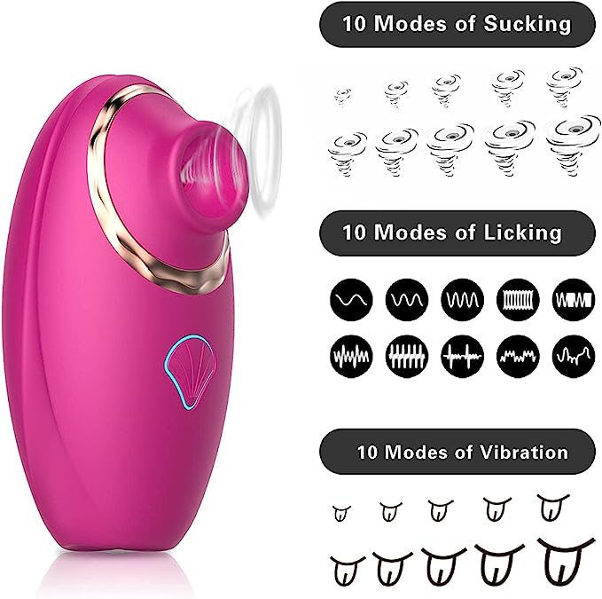 Iris - 2 in 1 Clitoral Sucker and Licker Vibrator