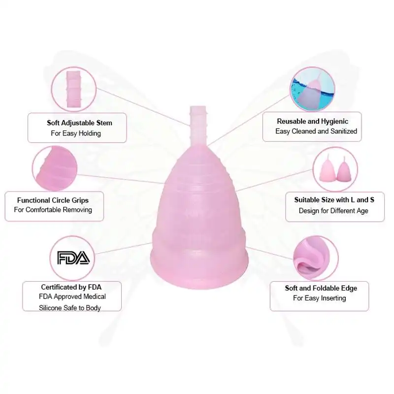 G Spoter Silicone Menstrual Cup for Women