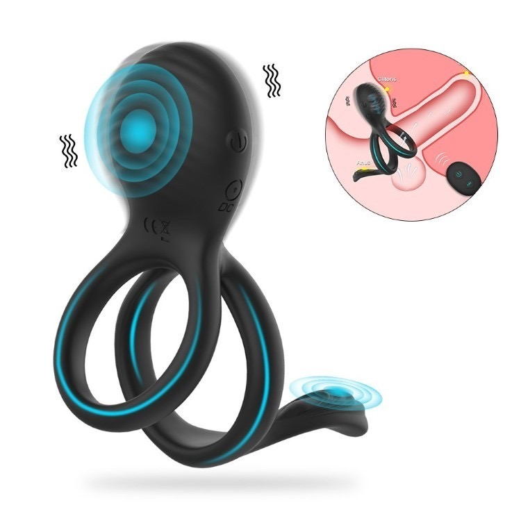 Love Cock Ring - Wireless Penis and Testicle Vibrator with Remote Control