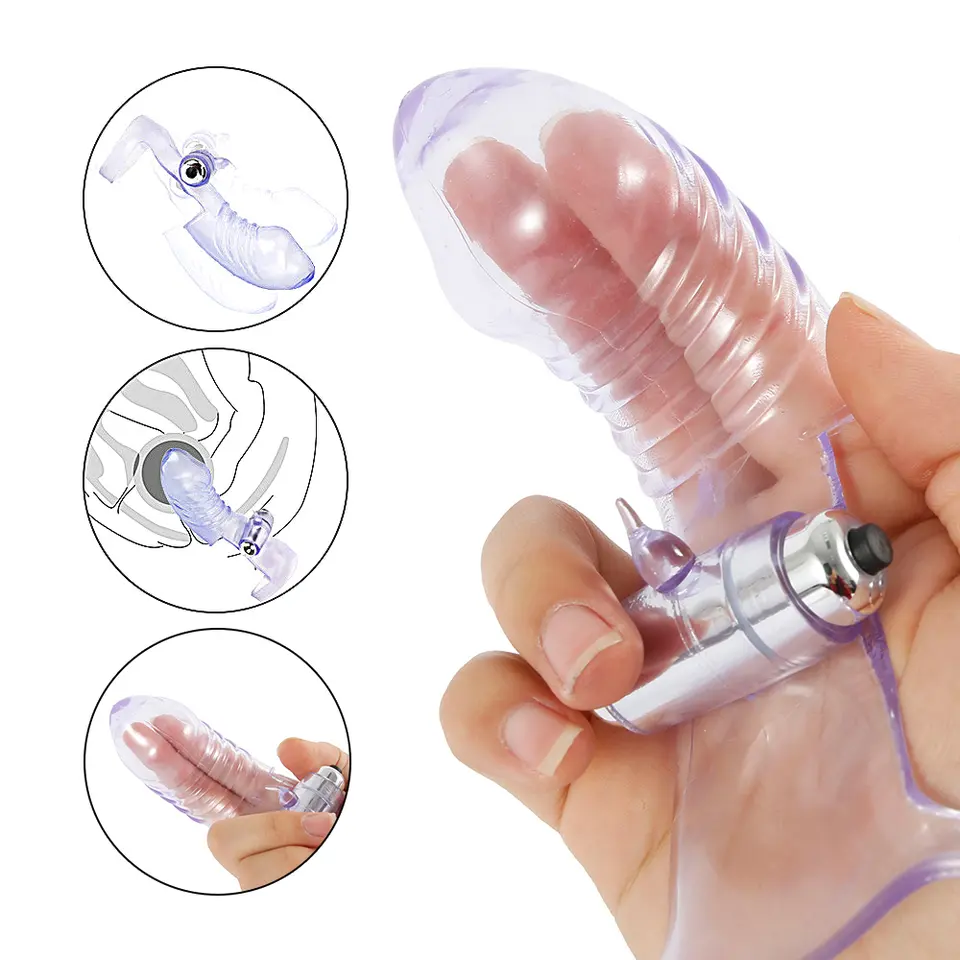 Silicone Finger Sleeve Masturbator For Women