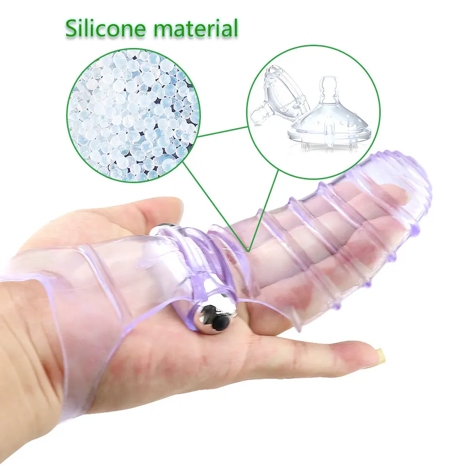 Silicone Finger Sleeve Masturbator For Women