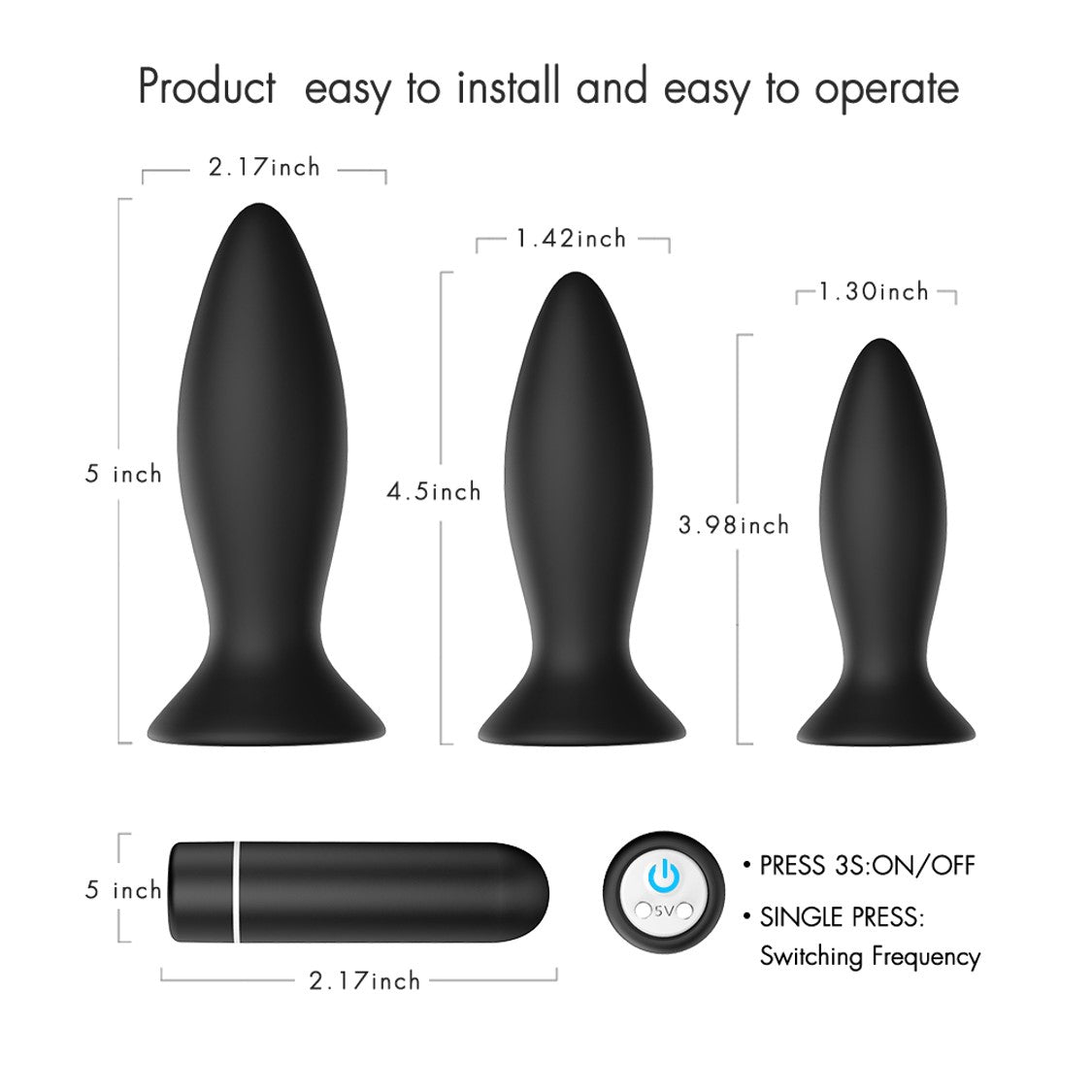 Roar RCT – Rechargeable Anal Plug Set