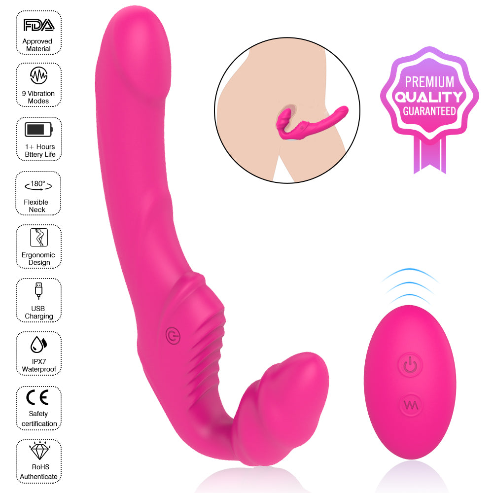 NANA-RCT - Rechargeable Double Penetration Vibrator with 9 Vibration Modes