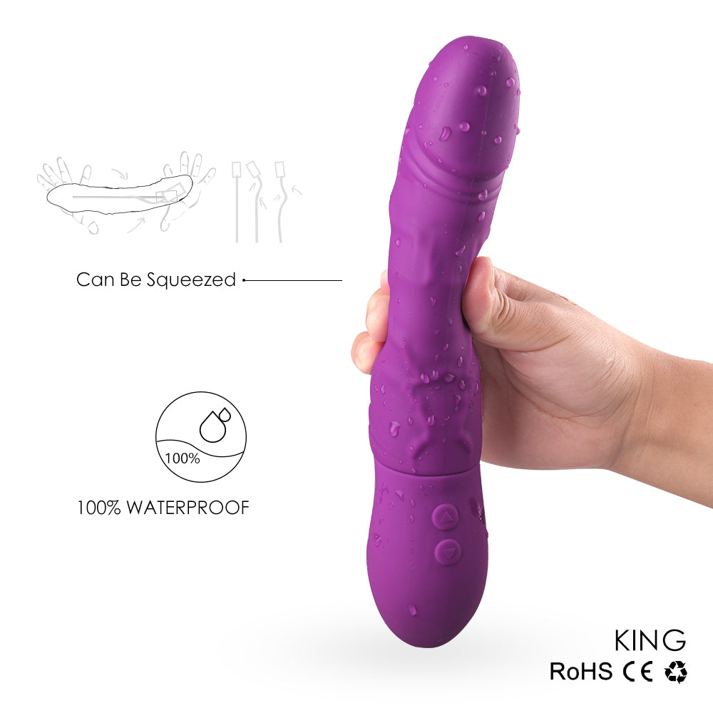 King - Rotating Dildo  9  Vibrating Modes