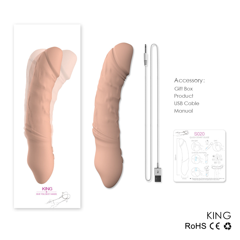 King - Rotating Dildo  9  Vibrating Modes