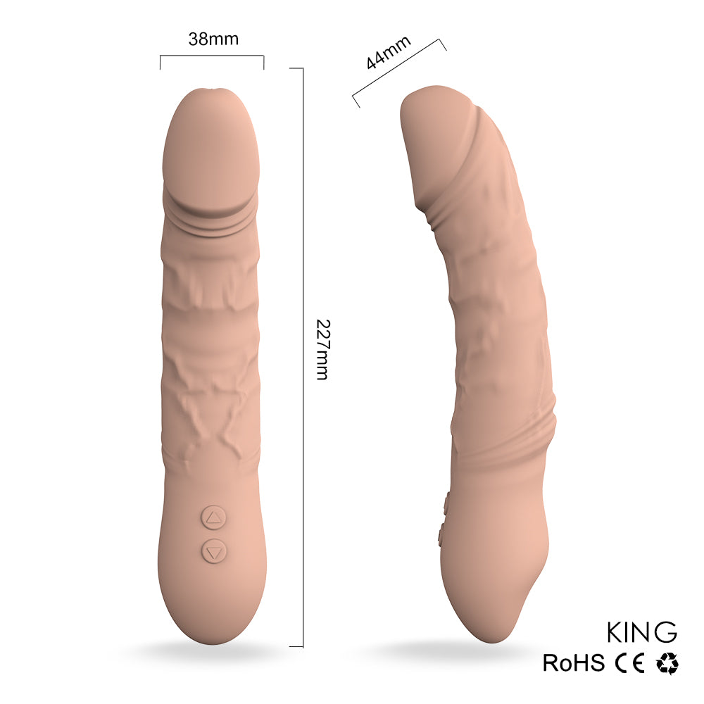 King - Rotating Dildo  9  Vibrating Modes