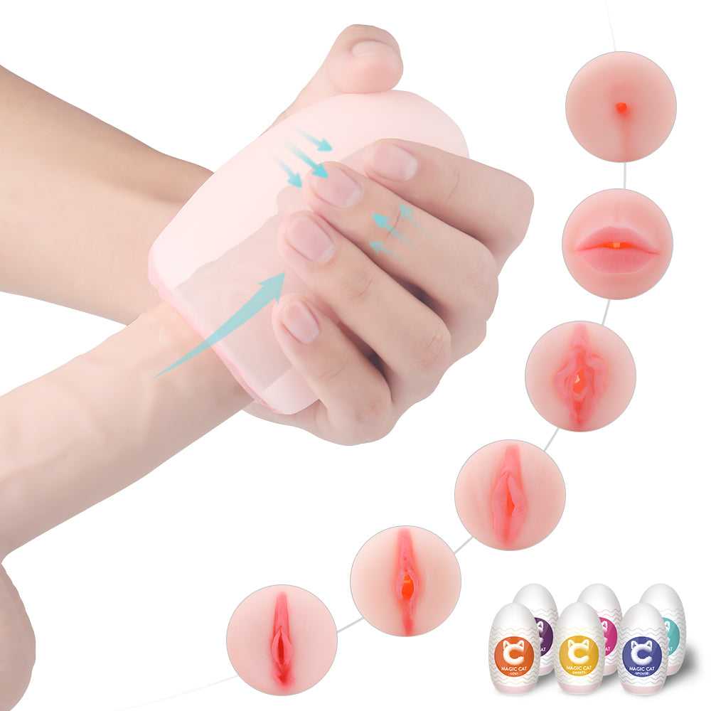 Magic Cat - Egg Male Masturbator 6 Pieces Pack