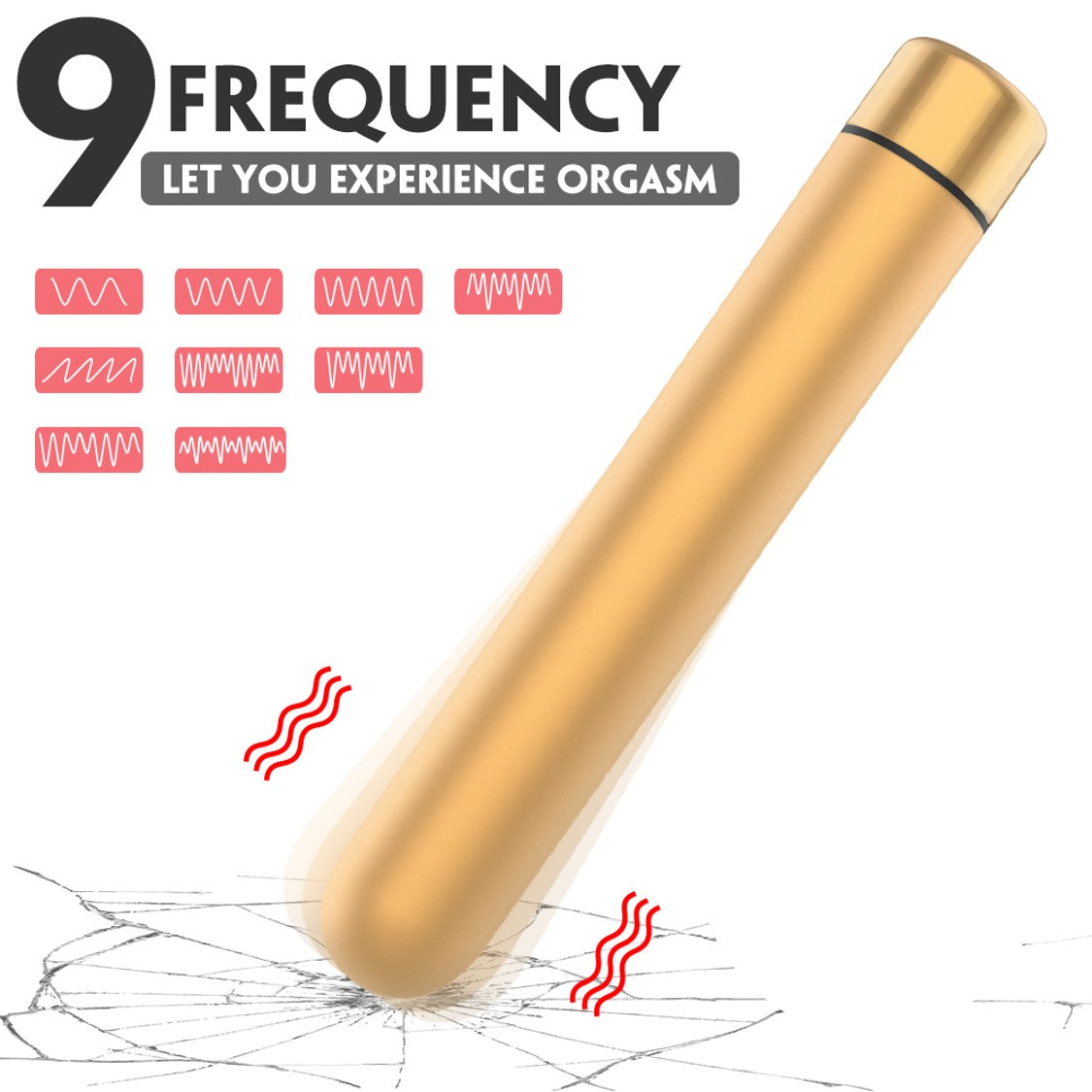 Seed 4 - Rechargeable Waterproof Metal Vibrating Bullet