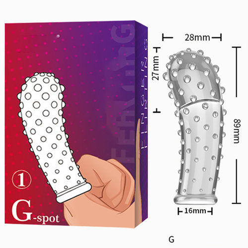 G-spot κάλυμμα δαχτύλου για έξτρα απόλαυση του σημείου G