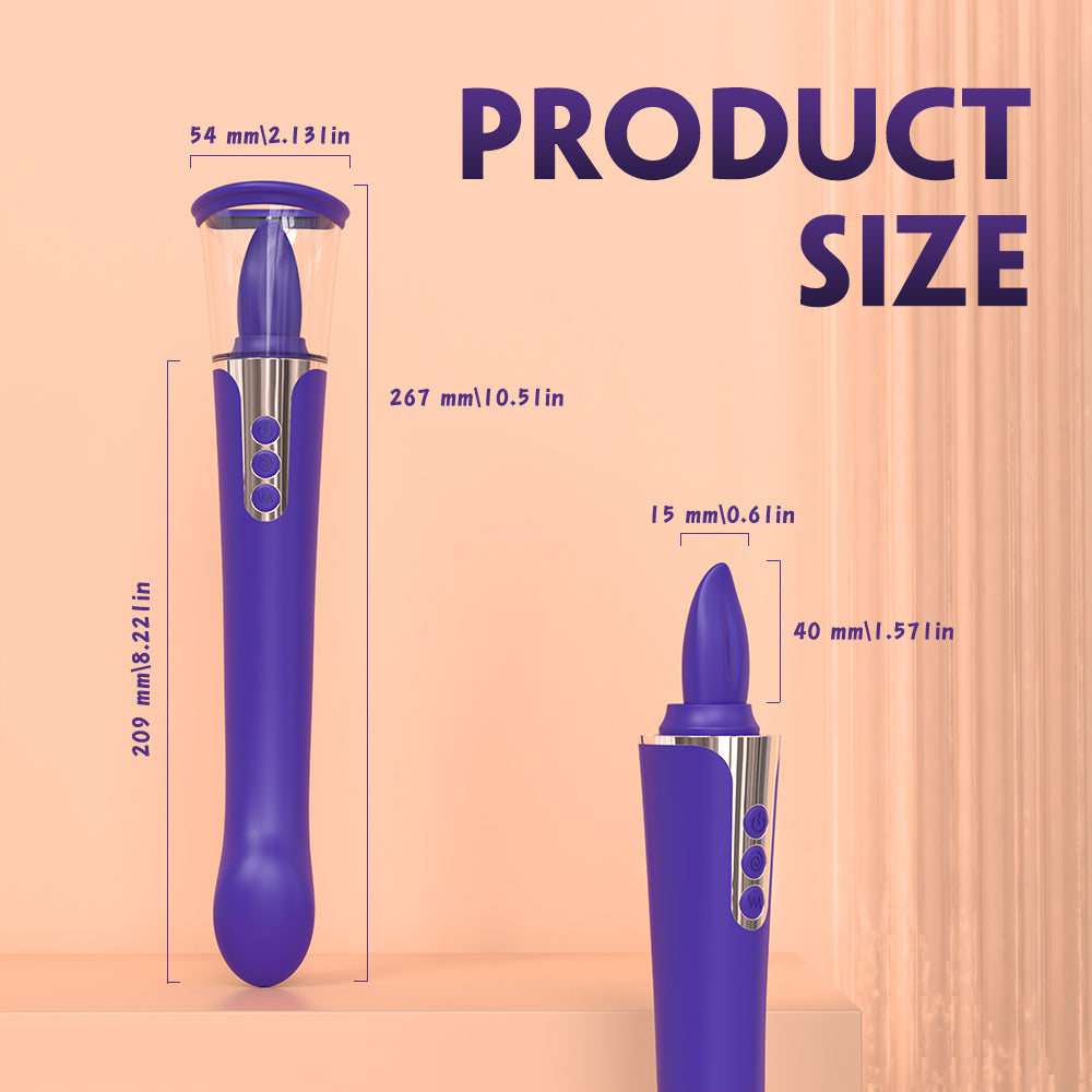 Sabrina - 3 in 1 - Clitoral Suction and Tongue mode + G-spot Vibrator